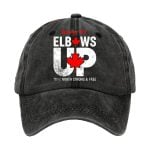 Canada Elbows Up Never 51st Print Hat