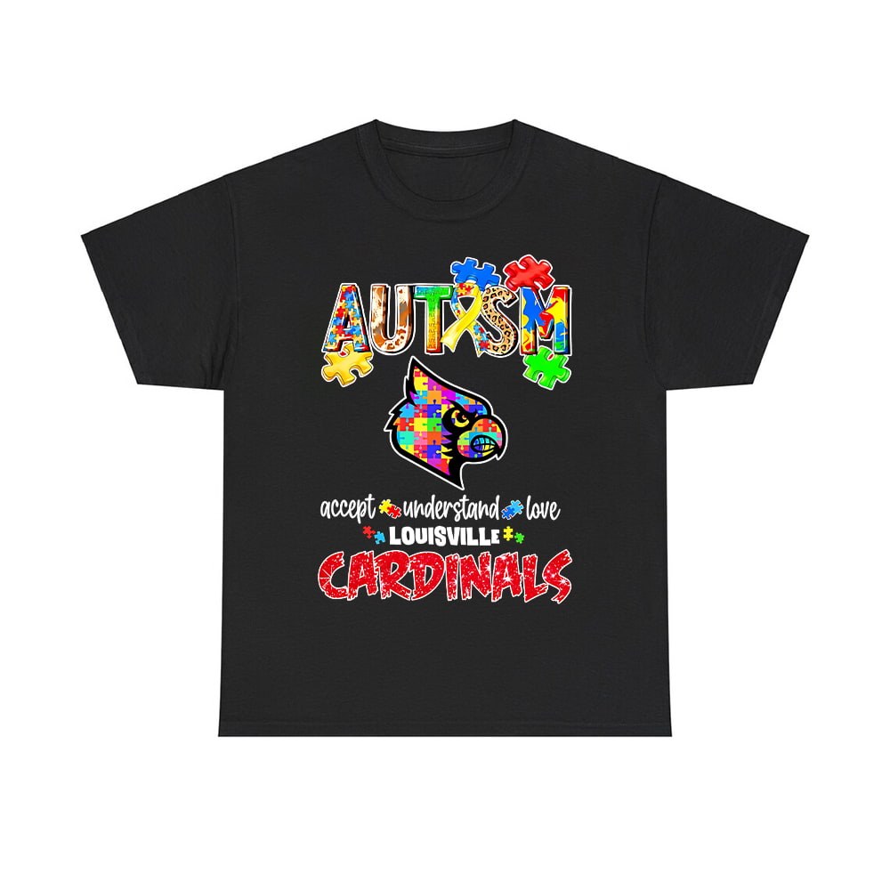 Cardinals Louisville Autism Accept Understand Love Shirt Cardinals Louisville Autism Accept Understand Love Shirt