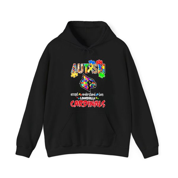 Cardinals Louisville Autism Accept Understand Love Shirt