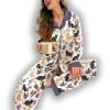 Cat Classic Pajama Set Garden Whiskers Purple