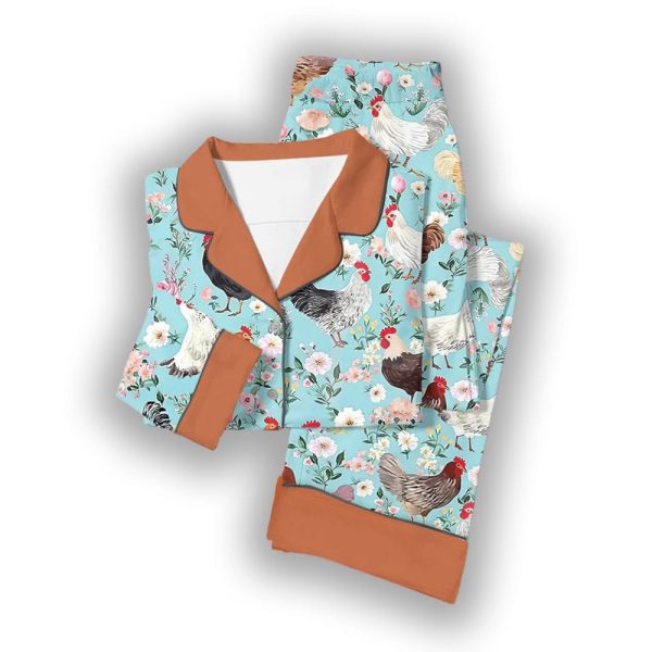 Chicken Classic Pajama Set Flora & Fowl