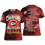 Chiefs 3-Peat AFC Champions 2025 Chiefs Kingdom Shirt