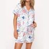 Coastal Aesthetic Satin Pajama Set