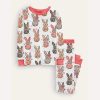 Coquette Easter Bunny Floral Pajama Set