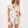 Coquette Softball Satin Pajama Set