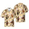 Cowboys Riding Horse Racing In The Desert Hawaiian Shirt