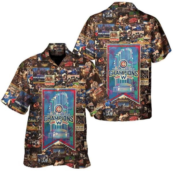Cubs Champion Retro Hawaiian Shirt
