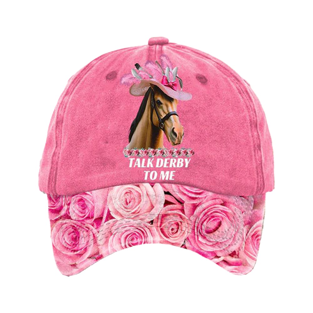 Derby Horse Rose Hat Derby Horse Rose Hat