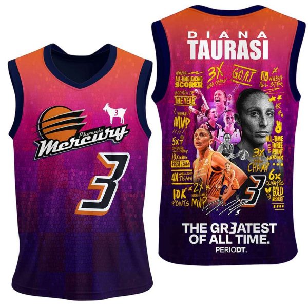 Diana Taurasi Mercury The Greatest Of All Time Jersey