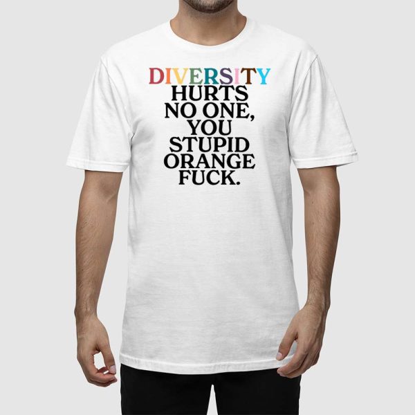 Diversity Hurts No One You Stupid Orange Fuck Shirt