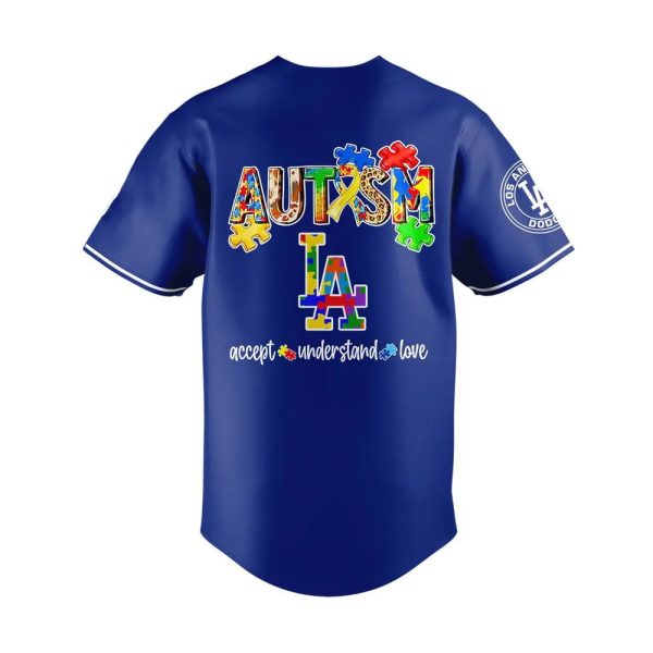 Dodgers Autism Awareness Day Baseball Jersey 2025