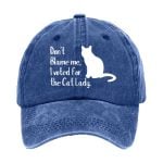 Don't Blame Me I Voted For The Cat Lady Print Baseball Cap