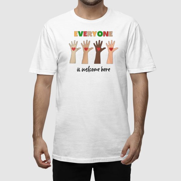 Everyone Is Welcome Here Idaho Teacher Shirt
