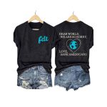 FDT Dear World We Are So Sorry Love Sane Americans Print T-Shirt