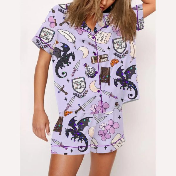 Fourth Wing Basgiath War College Pajama Set
