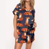 Fox Satin Pajama Set