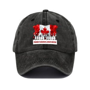 Unisex Retro Proudly Canadian Always United Printed Baseball Cap1