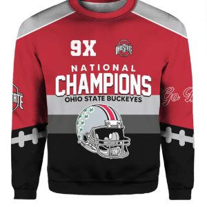 Go Bucks Ohio State 9x National Champions Hoodie 2