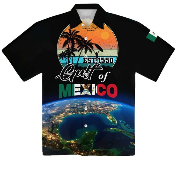 Gulf Of Mexico Satellite Est 1550 Hawaiian Shirt