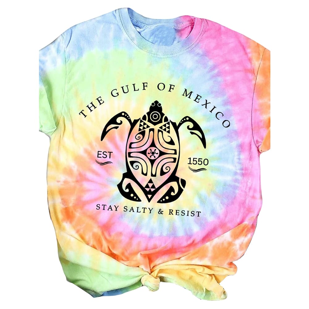 Gulf Of Mexico Stay Salty Tie Dye Shirt Gulf Of Mexico Stay Salty Tie Dye Shirt