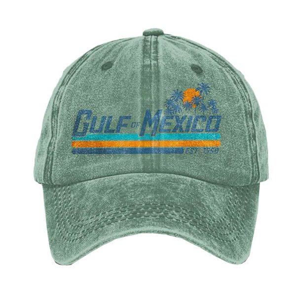 Gulf of Mexico Coast Print Baseball Cap