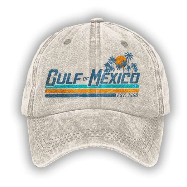 Gulf of Mexico Coast Print Baseball Cap