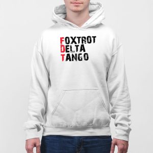 Peter Shankman Wearing Foxtrot Delta Tango Tee Shirt 4