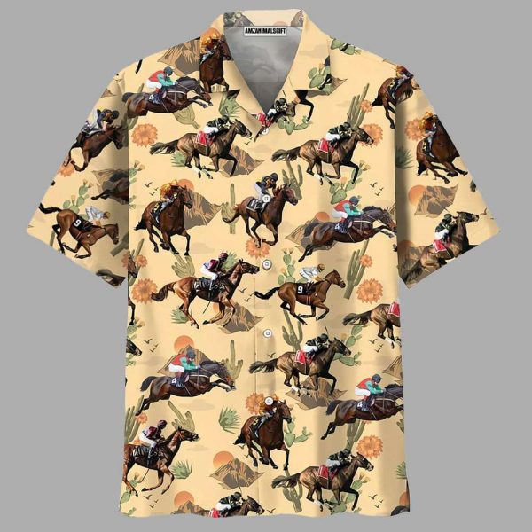 Horse Racing Kentucky Derby Desert Hawaiian Shirt