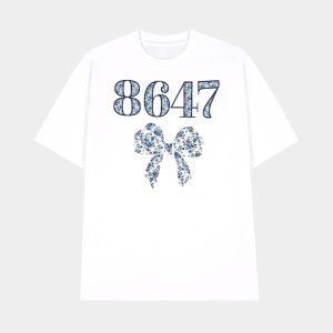 Bow Flowers 86 47 Print T Shirt 1