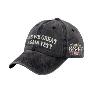 Retro Flowers 86 47 Are We Great Yet Print Baseball Cap