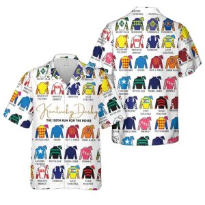 2025 Anni Kentucky Derby Jockey Silks Hawaiian Shirt