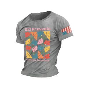 Retro DEI Floral Prevents Unplanned Group Chats Print T Shirt2