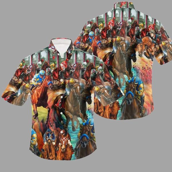 Kentucky Derby 150th Anniversary 2025 Horse Racing Hawaiian Shirt