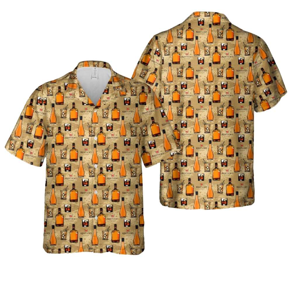 Kentucky Derby Bourbon Hawaiian Shirt Kentucky Derby Bourbon Hawaiian Shirt