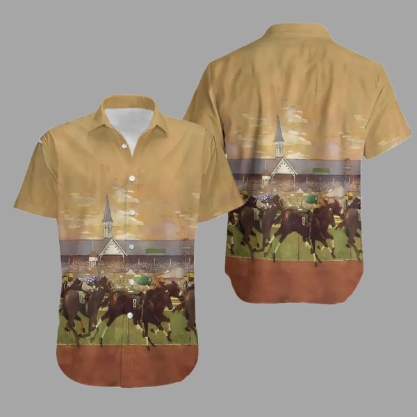 Kentucky Derby Horse Racing 150th Anniversary 3D Hawaiian Shirt