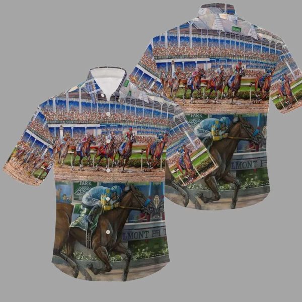 Kentucky Derby Horse Racing 150th Anniversary Hawaiian Shirt