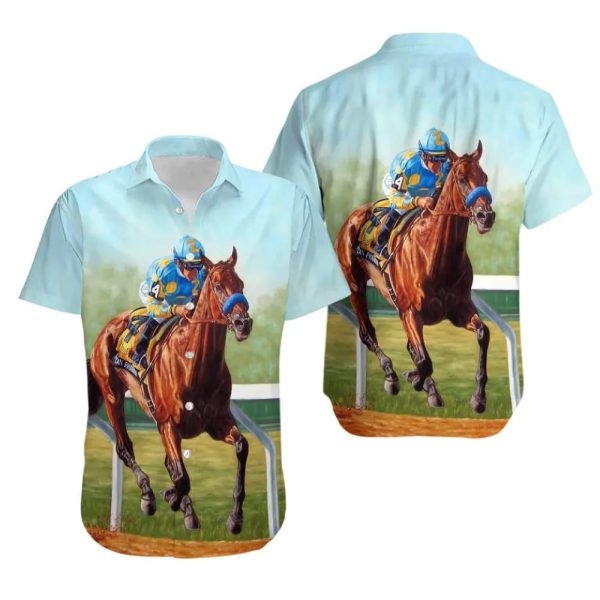 Kentucky Derby Horse Racing 150th Hawaiian Shirt