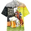 Kentucky Derby Horse Racing Drink More Beer Hawaiian Shirt