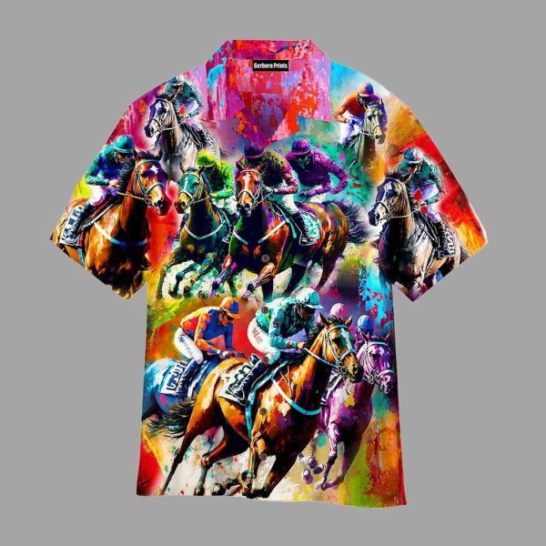 Kentucky Derby Horse Racing Hawaiian Shirt