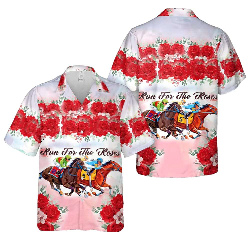 Kentucky Derby Horse Run for The Roses Hawaiian Shirt Kentucky Derby Horse Run for The Roses Hawaiian Shirt