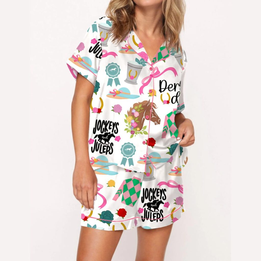 Kentucky Derby Satin Pajama Set Kentucky Derby Satin Pajama Set