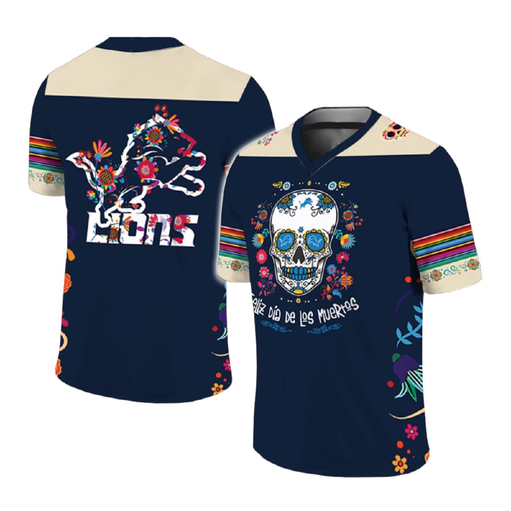 Lions 2024 Dia De Los Muertos Jersey Lions 2024 Dia De Los Muertos Jersey