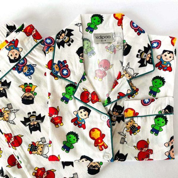 Little Super Heroes Night Pajama Set