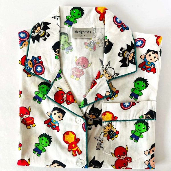 Little Super Heroes Night Pajama Set