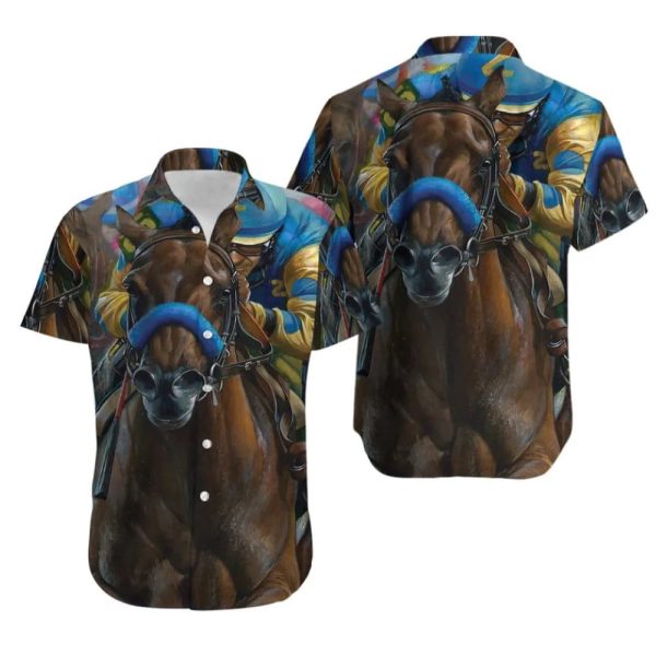 Louisville Kentucky Derby Horse Racing Hawaiian Shirt