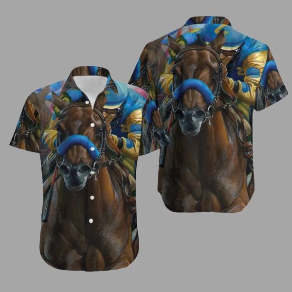 Louisville Kentucky Derby Horse Racing Hawaiian Shirt