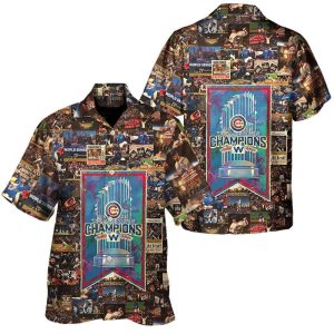 Cubs Champion Retro Hawaiian Shirt1