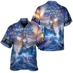 Navy Ships At Sea And Anchors US Navy Veteran Hawaiian Shirt