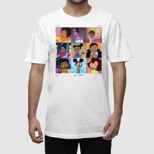 Black Girls Cartoon GRL PWR Shirt 5