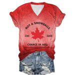 Not a Snowball's Chance in Hell Canada Printed V-Neck Shirt